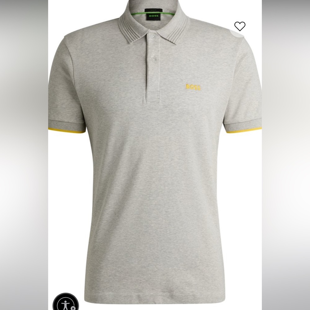 Hugo BOSS Paule_NCSA Interlock-Cotton Slim fit Polo shirt size XXL